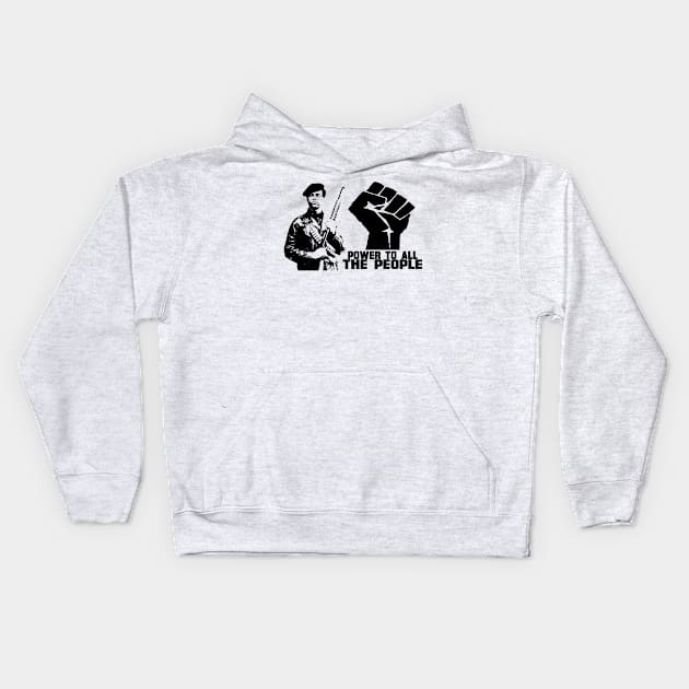 HUEY NEWTON Kids Hoodie by truthtopower